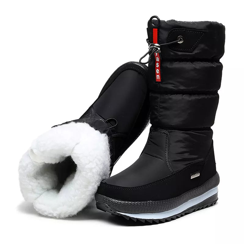 Gefütterter Damen-Winterstiefel mit Thermo-Puffer Polaris™