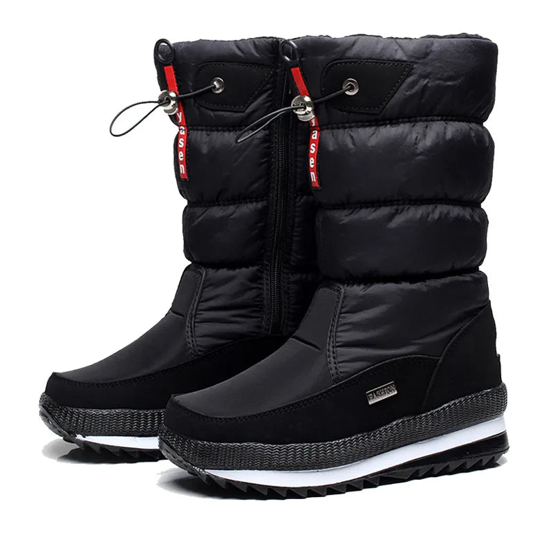 Gefütterter Damen-Winterstiefel mit Thermo-Puffer Polaris™